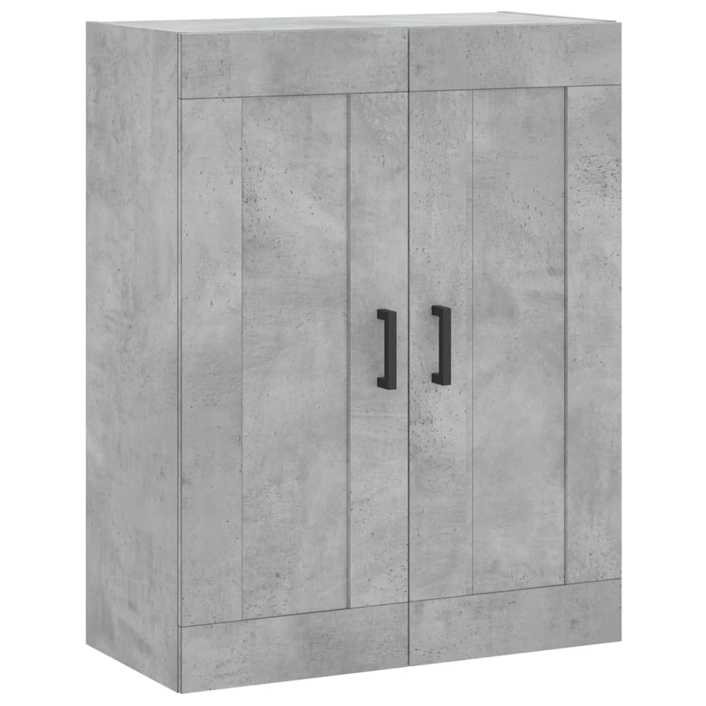 Skříň Highboard Betonově Šedá 69,5X34X180 Cm Kompozitní Dřevo