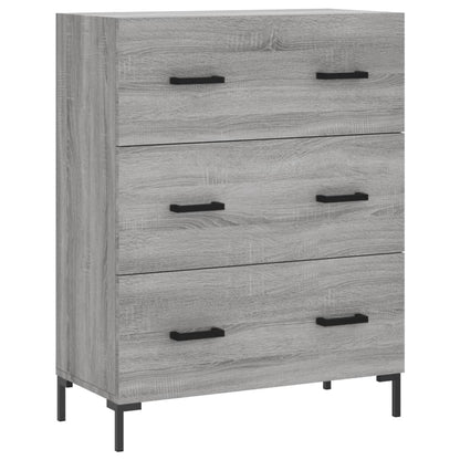 Skříň Highboard Šedá Sonoma 69,5 X 34 X 180 Cm Kompozitní Dřevo