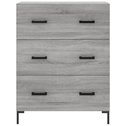 Skříň Highboard Šedá Sonoma 69,5 X 34 X 180 Cm Kompozitní Dřevo