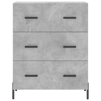 Skříň Highboard Betonově Šedá 69,5X34X180 Cm Kompozitní Dřevo
