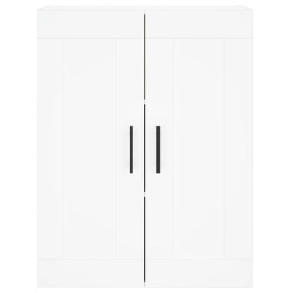 Skříň Highboard Bílá 69,5 X 34 X 180 Cm Kompozitní Dřevo