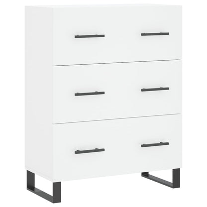 Skříň Highboard Bílá 69,5 X 34 X 180 Cm Kompozitní Dřevo