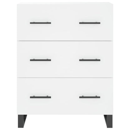 Skříň Highboard Bílá 69,5 X 34 X 180 Cm Kompozitní Dřevo