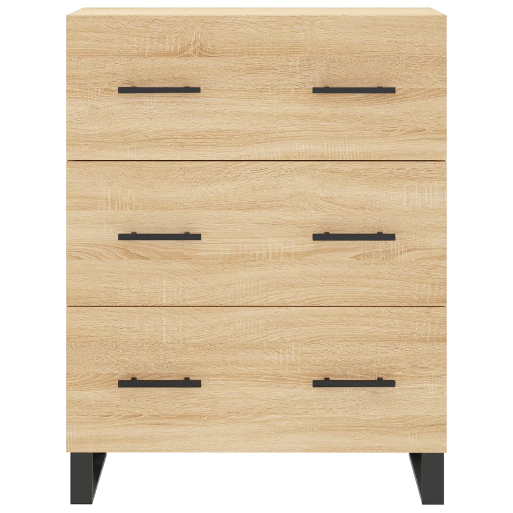 Skříň Highboard Dub Sonoma 69,5 X 34 X 180 Cm Kompozitní Dřevo