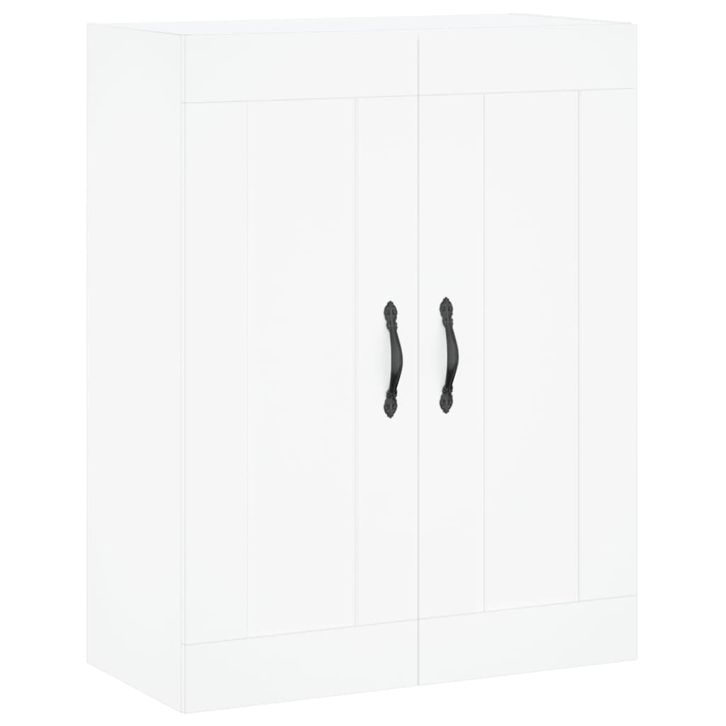 Skříň Highboard Bílá 69,5 X 34 X 180 Cm Kompozitní Dřevo