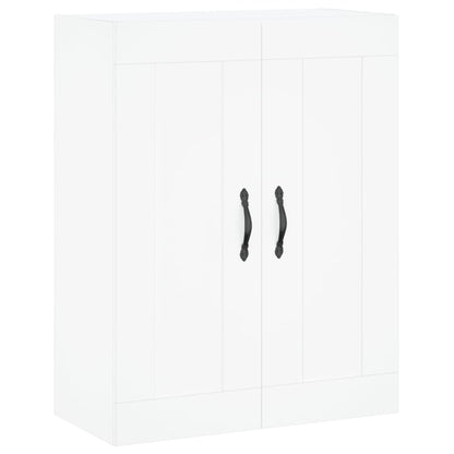 Skříň Highboard Bílá 69,5 X 34 X 180 Cm Kompozitní Dřevo