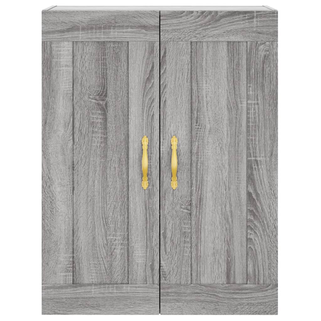 Skříň Highboard Šedá Sonoma 69,5 X 34 X 180 Cm Kompozitní Dřevo