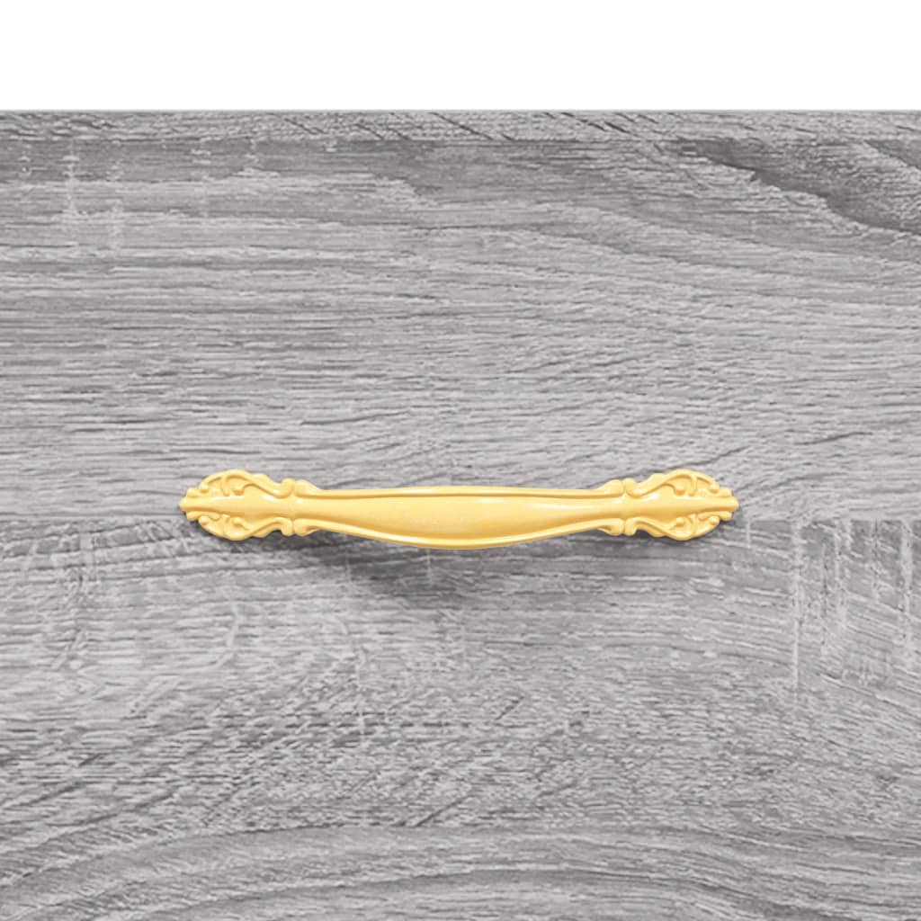 Skříň Highboard Šedá Sonoma 69,5 X 34 X 180 Cm Kompozitní Dřevo