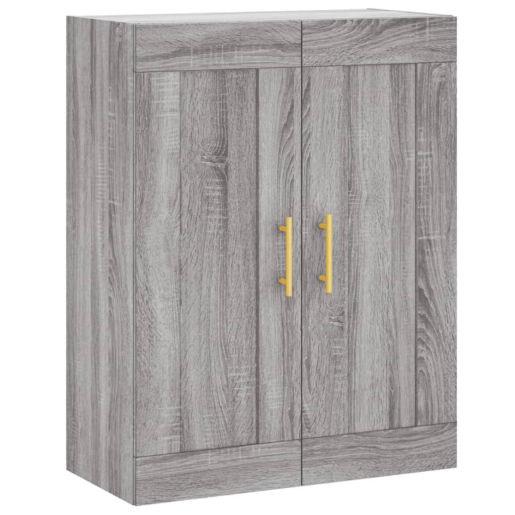 Skříň Highboard Šedá Sonoma 69,5 X 34 X 180 Cm Kompozitní Dřevo