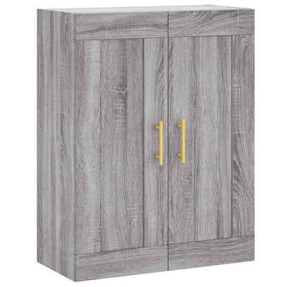 Skříň Highboard Šedá Sonoma 69,5 X 34 X 180 Cm Kompozitní Dřevo