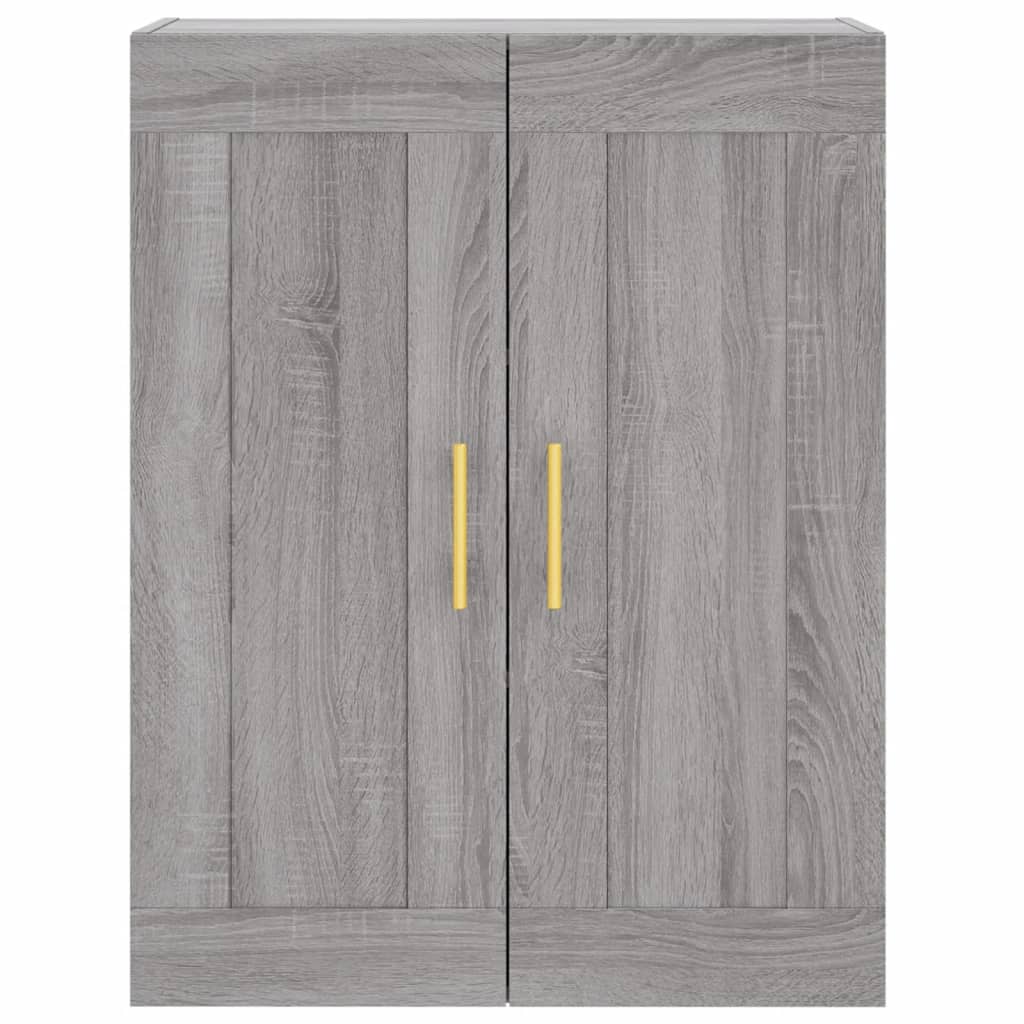 Skříň Highboard Šedá Sonoma 69,5 X 34 X 180 Cm Kompozitní Dřevo