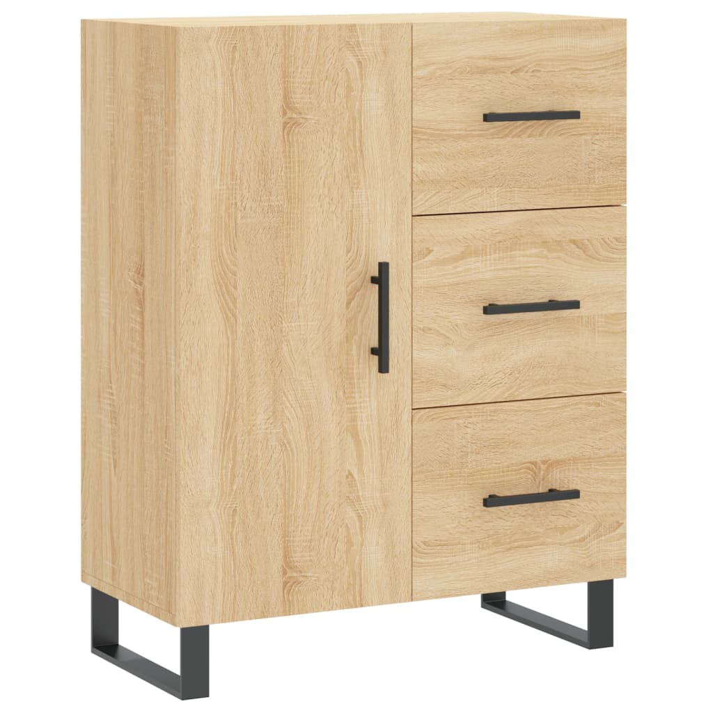 Skříň Highboard Dub Sonoma 69,5 X 34 X 180 Cm Kompozitní Dřevo
