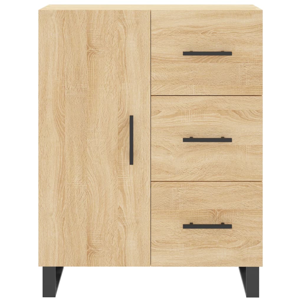 Skříň Highboard Dub Sonoma 69,5 X 34 X 180 Cm Kompozitní Dřevo