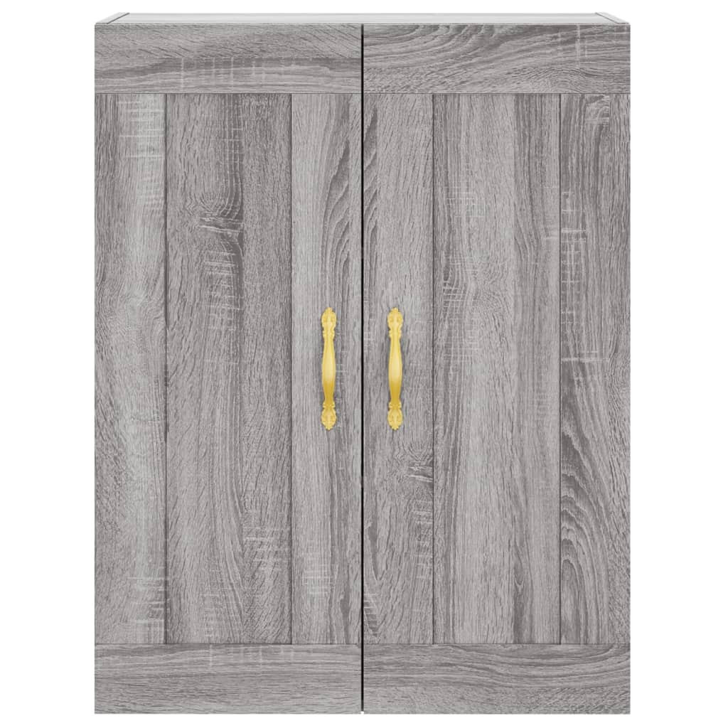 Skříň Highboard Šedá Sonoma 69,5 X 34 X 180 Cm Kompozitní Dřevo