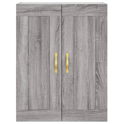 Skříň Highboard Šedá Sonoma 69,5 X 34 X 180 Cm Kompozitní Dřevo