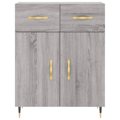 Skříň Highboard Šedá Sonoma 69,5 X 34 X 180 Cm Kompozitní Dřevo