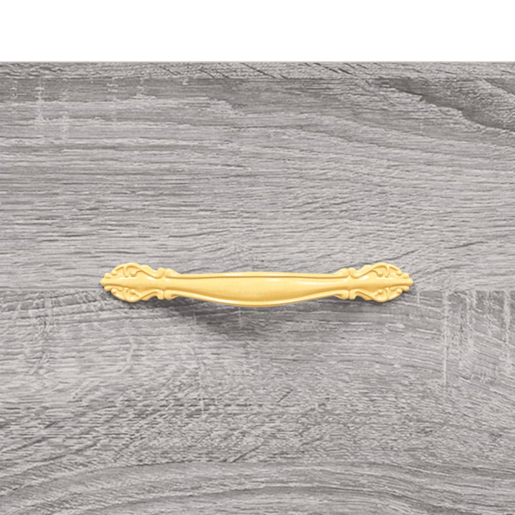 Skříň Highboard Šedá Sonoma 69,5 X 34 X 180 Cm Kompozitní Dřevo