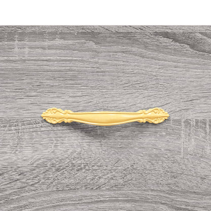 Skříň Highboard Šedá Sonoma 69,5 X 34 X 180 Cm Kompozitní Dřevo