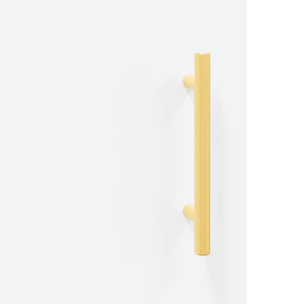 Skříň Highboard Bílá 69,5 X 34 X 180 Cm Kompozitní Dřevo
