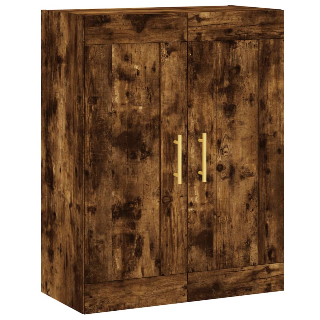 Skříň Highboard Kouřový Dub 69,5 X 34 X 180 Cm Kompozitní Dřevo