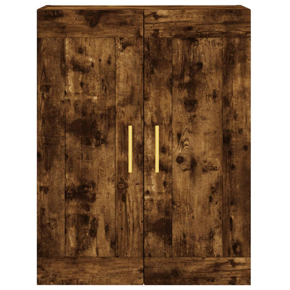 Skříň Highboard Kouřový Dub 69,5 X 34 X 180 Cm Kompozitní Dřevo
