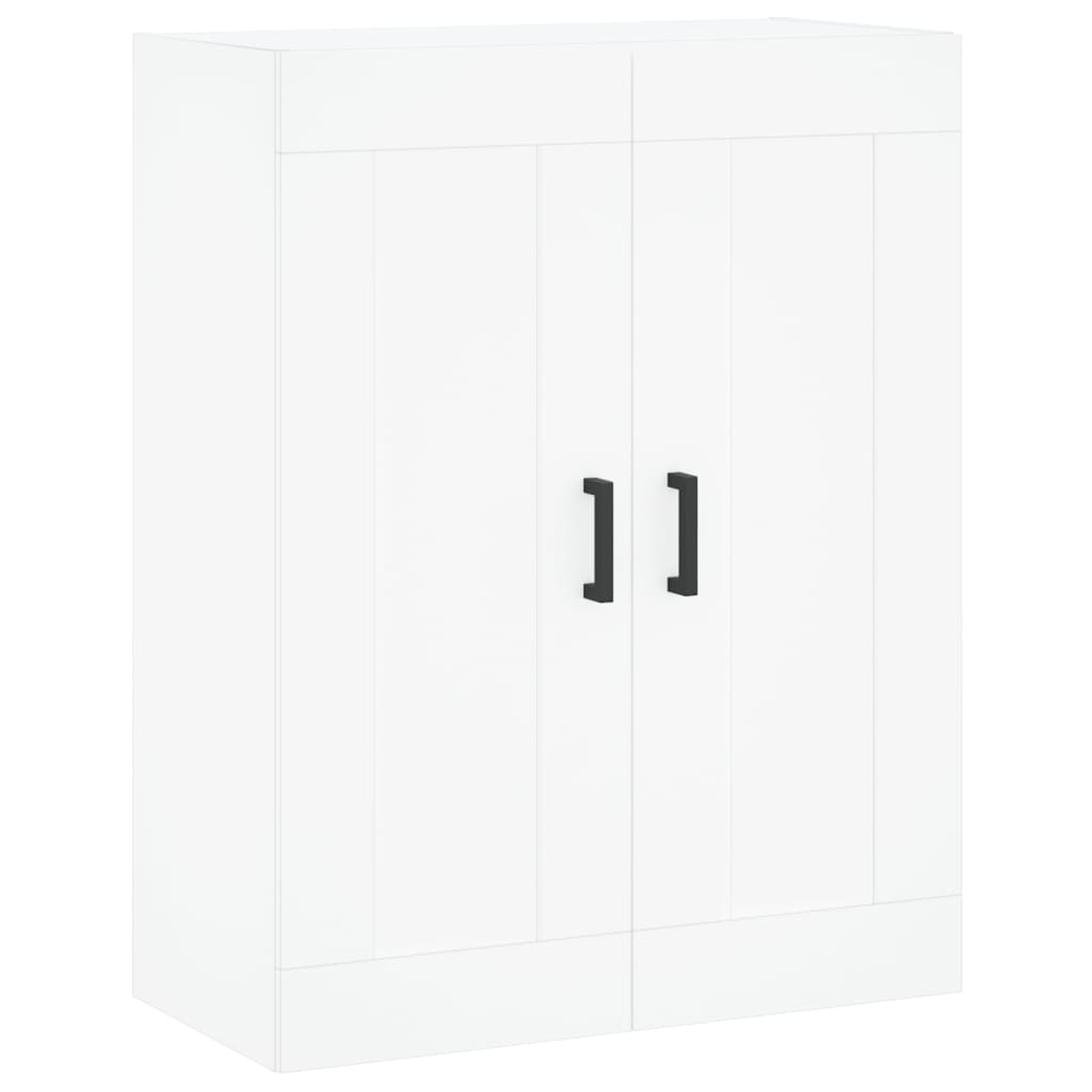 Skříň Highboard Bílá 69,5 X 34 X 180 Cm Kompozitní Dřevo