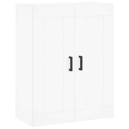 Skříň Highboard Bílá 69,5 X 34 X 180 Cm Kompozitní Dřevo