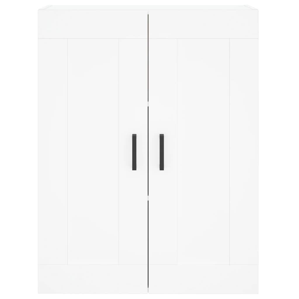 Skříň Highboard Bílá 69,5 X 34 X 180 Cm Kompozitní Dřevo