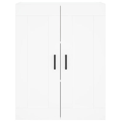 Skříň Highboard Bílá 69,5 X 34 X 180 Cm Kompozitní Dřevo