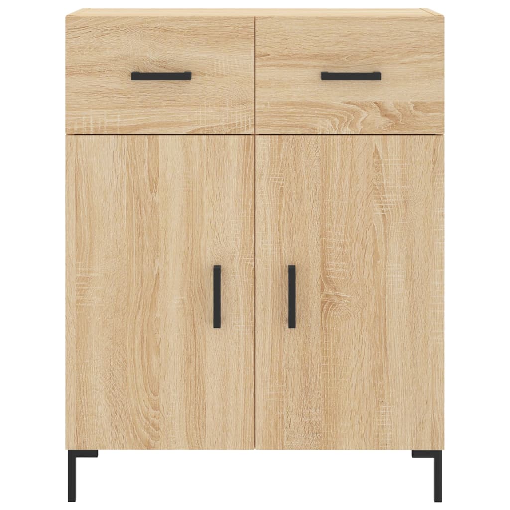 Skříň Highboard Dub Sonoma 69,5 X 34 X 180 Cm Kompozitní Dřevo