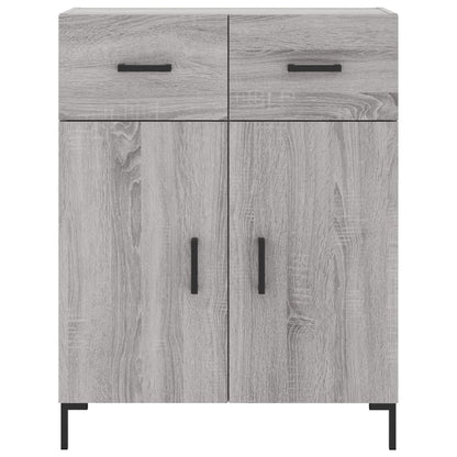 Skříň Highboard Šedá Sonoma 69,5 X 34 X 180 Cm Kompozitní Dřevo