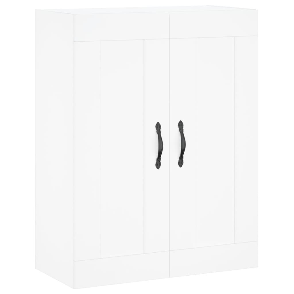 Skříň Highboard Bílá 69,5 X 34 X 180 Cm Kompozitní Dřevo