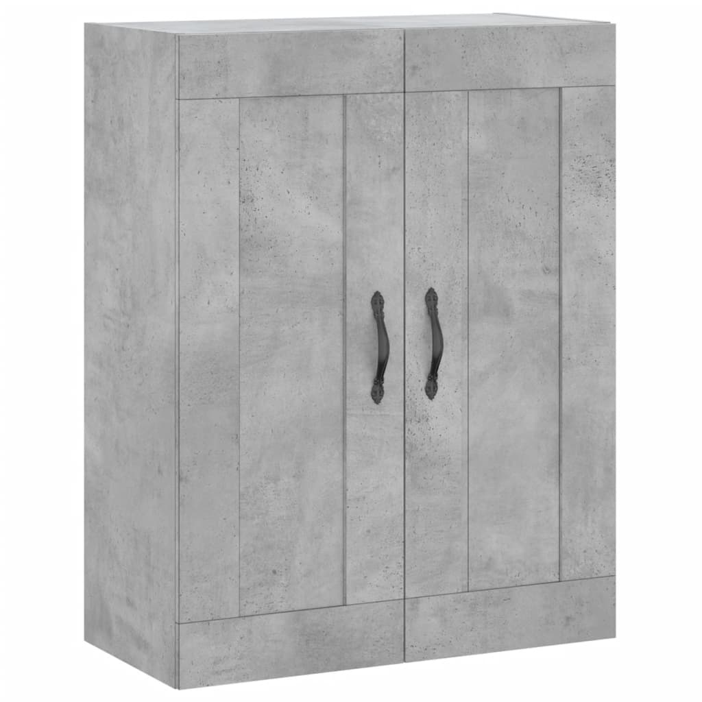 Skříň Highboard Betonově Šedá 69,5X34X180 Cm Kompozitní Dřevo