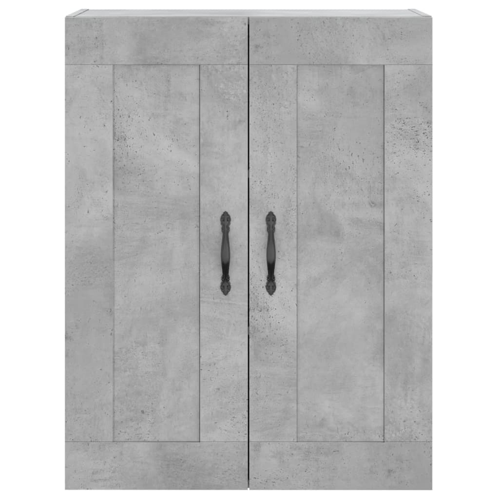 Skříň Highboard Betonově Šedá 69,5X34X180 Cm Kompozitní Dřevo