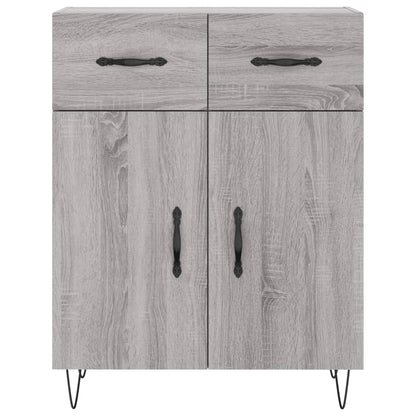 Skříň Highboard Šedá Sonoma 69,5 X 34 X 180 Cm Kompozitní Dřevo