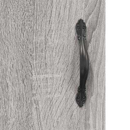 Skříň Highboard Šedá Sonoma 69,5 X 34 X 180 Cm Kompozitní Dřevo