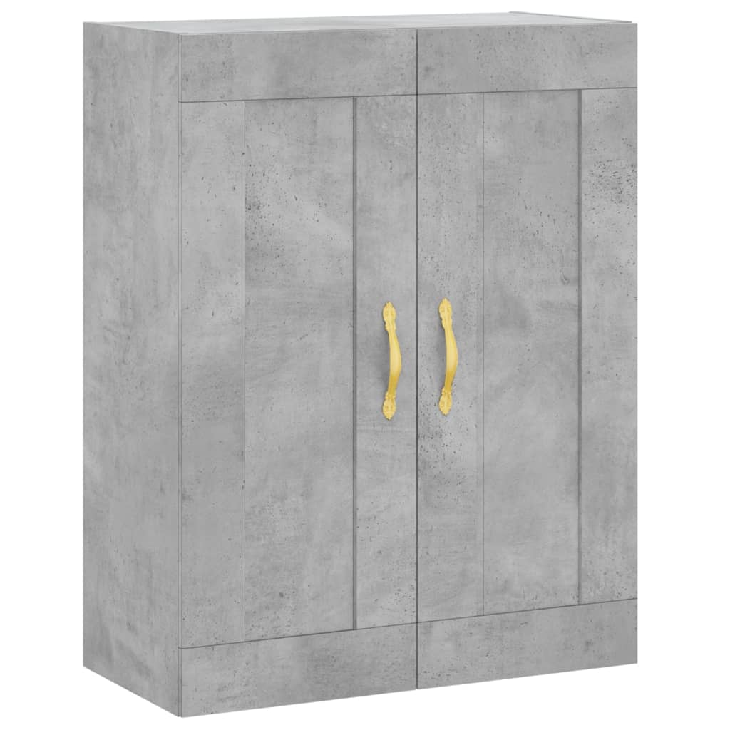 Skříň Highboard Betonově Šedá 69,5X34X180 Cm Kompozitní Dřevo