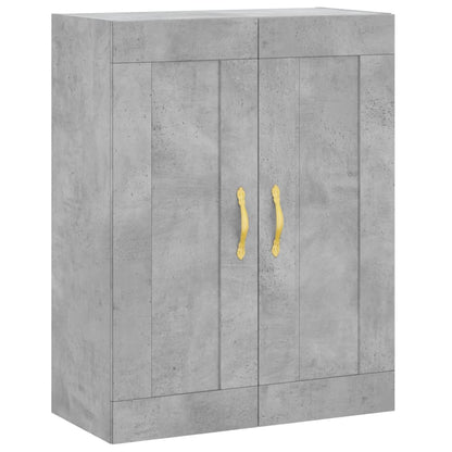 Skříň Highboard Betonově Šedá 69,5X34X180 Cm Kompozitní Dřevo