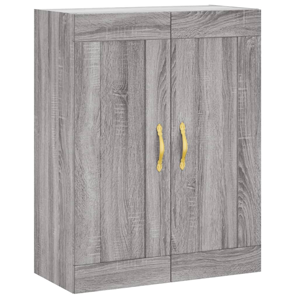 Skříň Highboard Šedá Sonoma 69,5 X 34 X 180 Cm Kompozitní Dřevo