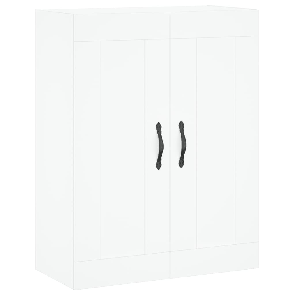 Skříň Highboard Bílá 69,5 X 34 X 180 Cm Kompozitní Dřevo