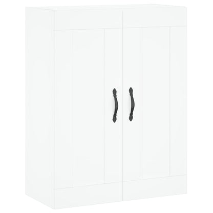 Skříň Highboard Bílá 69,5 X 34 X 180 Cm Kompozitní Dřevo