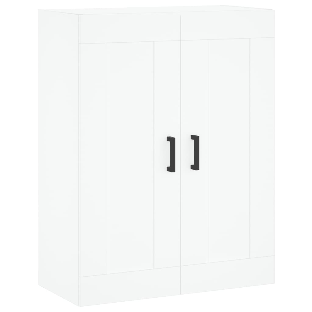 Skříň Highboard Bílá 69,5 X 34 X 180 Cm Kompozitní Dřevo