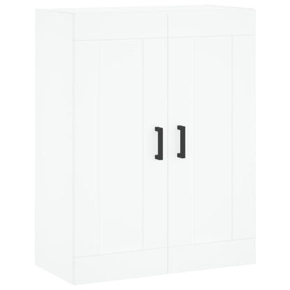 Skříň Highboard Bílá 69,5 X 34 X 180 Cm Kompozitní Dřevo