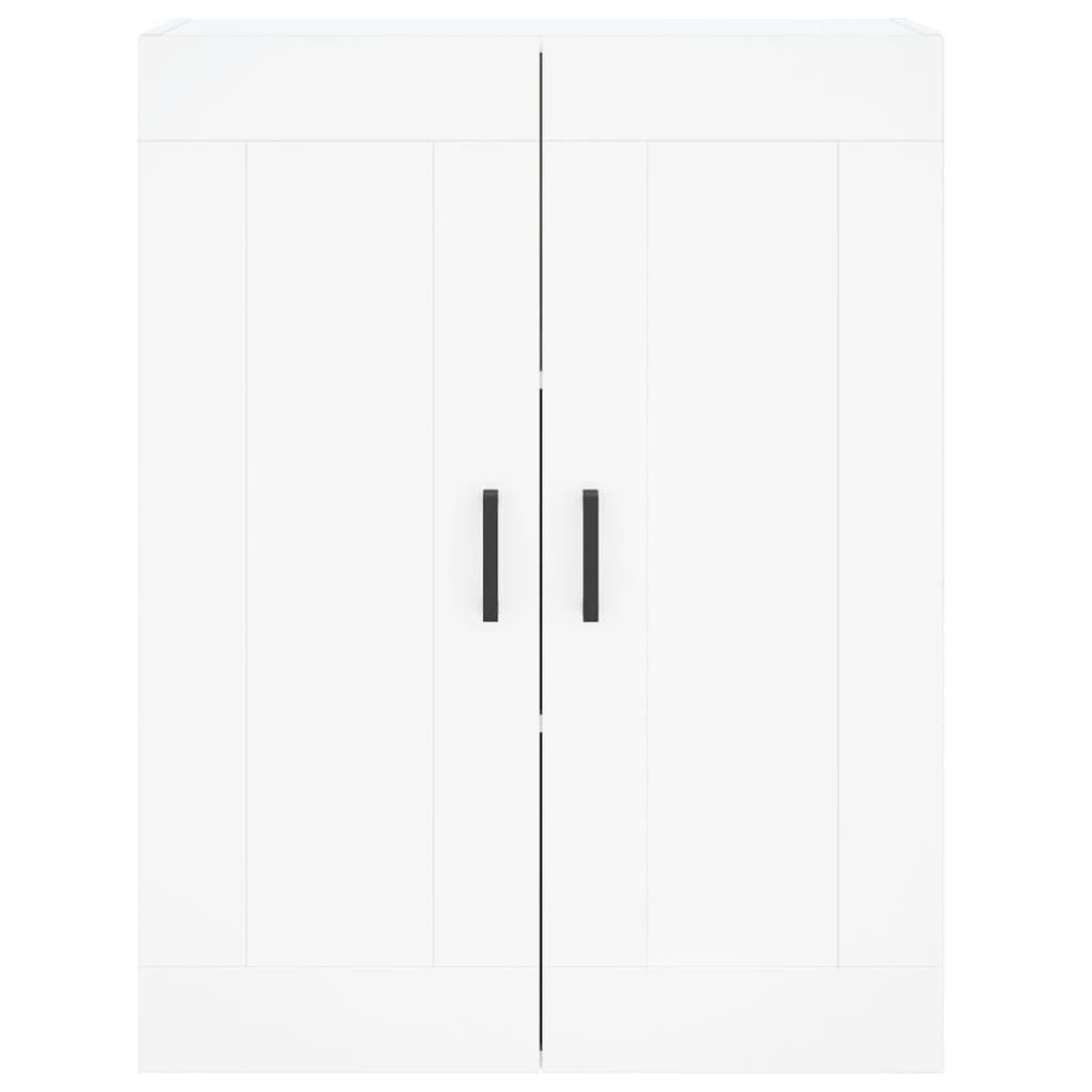 Skříň Highboard Bílá 69,5 X 34 X 180 Cm Kompozitní Dřevo