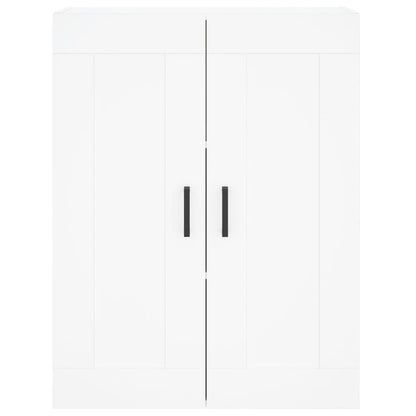Skříň Highboard Bílá 69,5 X 34 X 180 Cm Kompozitní Dřevo