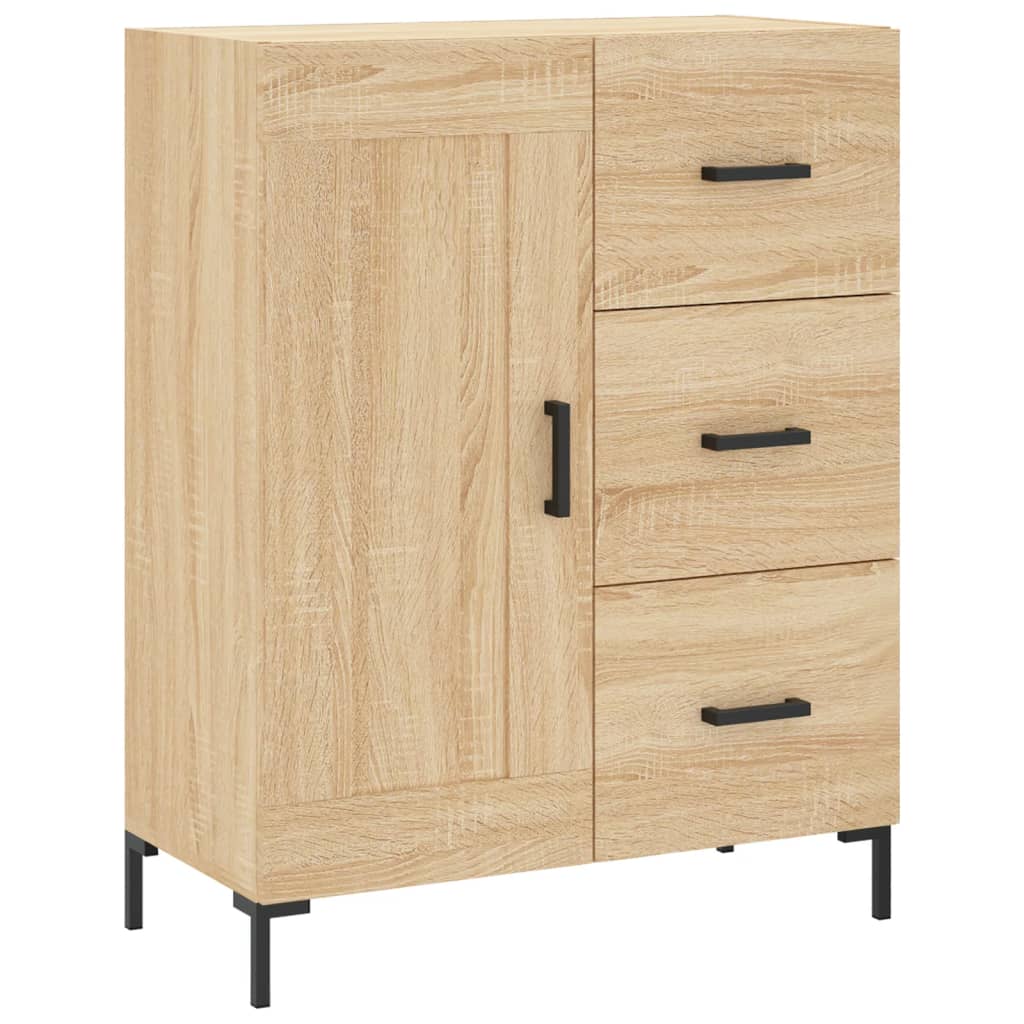 Skříň Highboard Dub Sonoma 69,5 X 34 X 180 Cm Kompozitní Dřevo