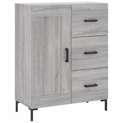 Skříň Highboard Šedá Sonoma 69,5 X 34 X 180 Cm Kompozitní Dřevo