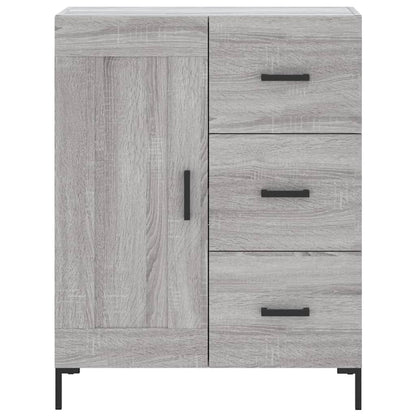 Skříň Highboard Šedá Sonoma 69,5 X 34 X 180 Cm Kompozitní Dřevo