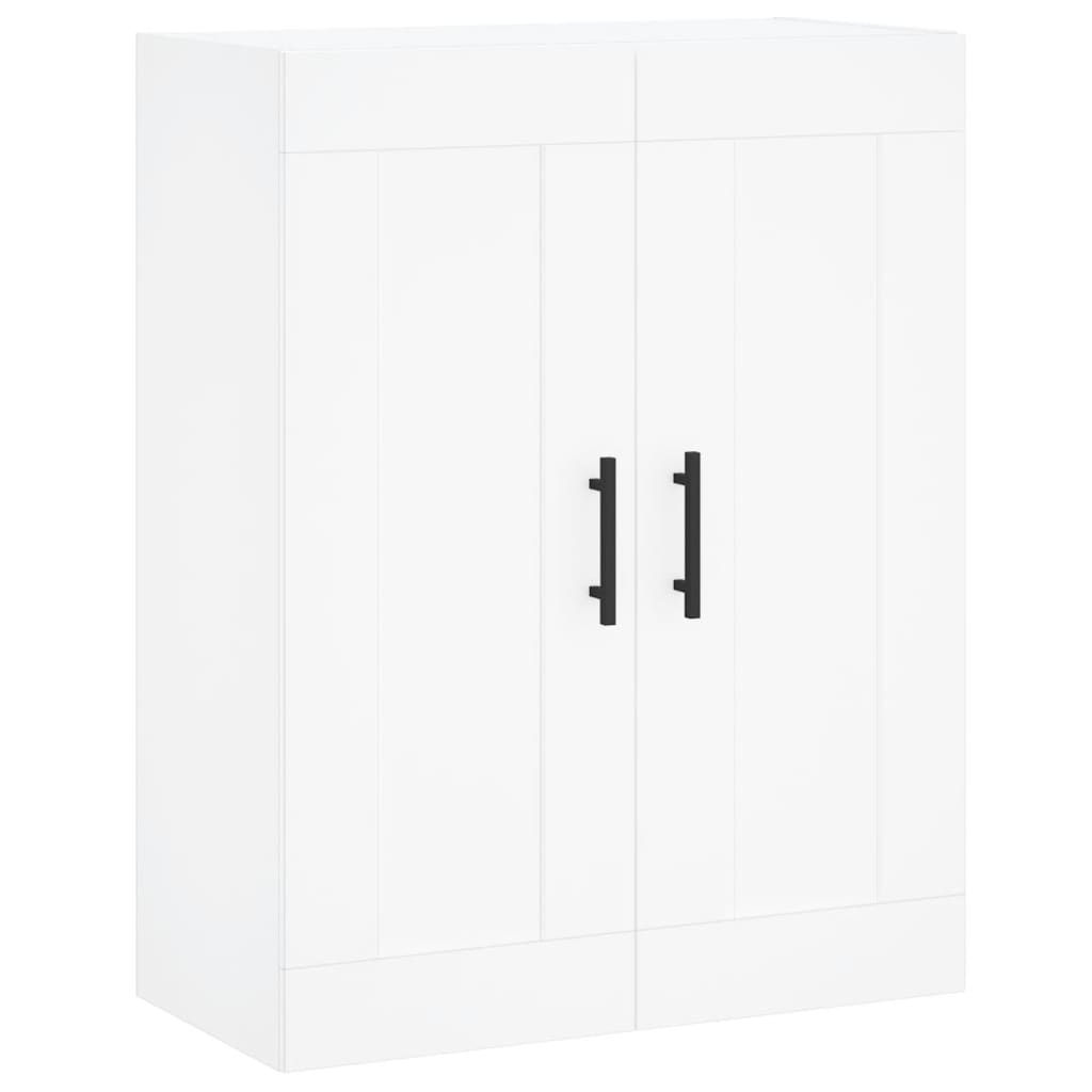Skříň Highboard Bílá 69,5 X 34 X 180 Cm Kompozitní Dřevo