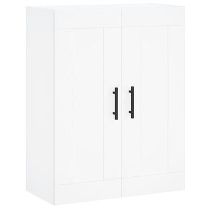 Skříň Highboard Bílá 69,5 X 34 X 180 Cm Kompozitní Dřevo